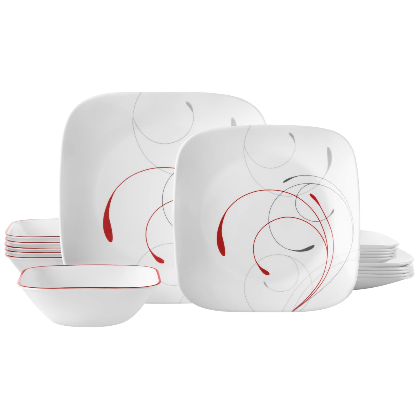 Corelle Vitrelle 18-Piece Dinnerware Set: Triple Layer Glass Service for 6