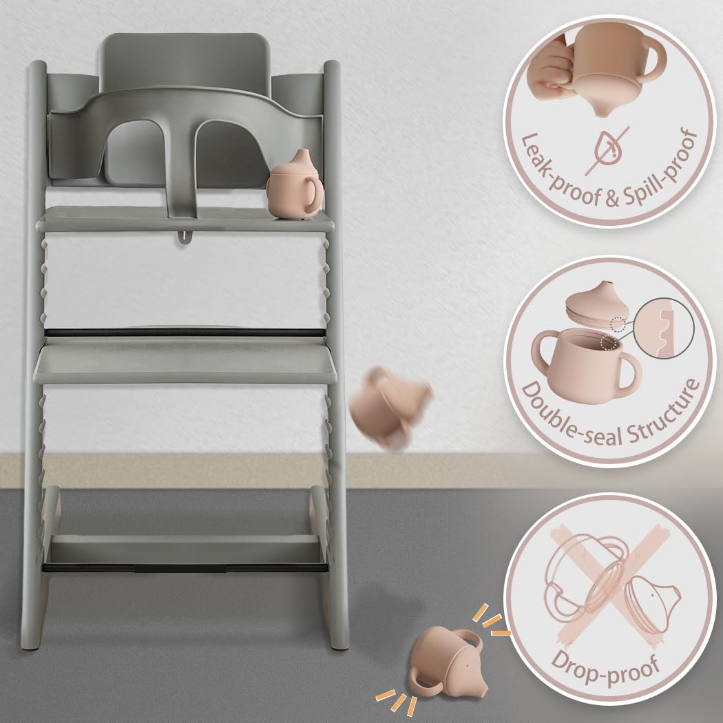 Moonkie 3-in-1 Food-Grade Silicone Training Cup (4 oz)