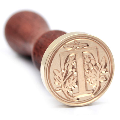 Traditional Wax Seal Stamp: Brass Head & Wooden Handle for Elegant, Zero-Waste Correspondence