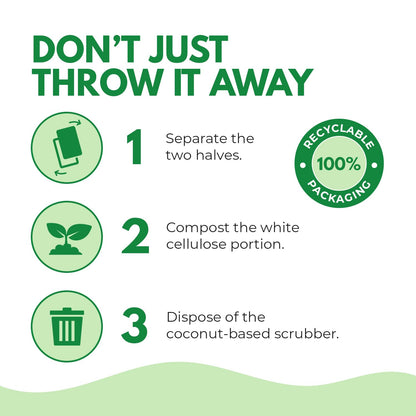 Airnex Biodegradable Natural Kitchen Sponge (24 Pack)