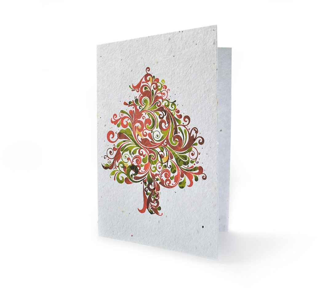 Grows When Planted: Eco-Friendly Seed Paper Cards Made from 100% Post-Industrial Recycled Paper