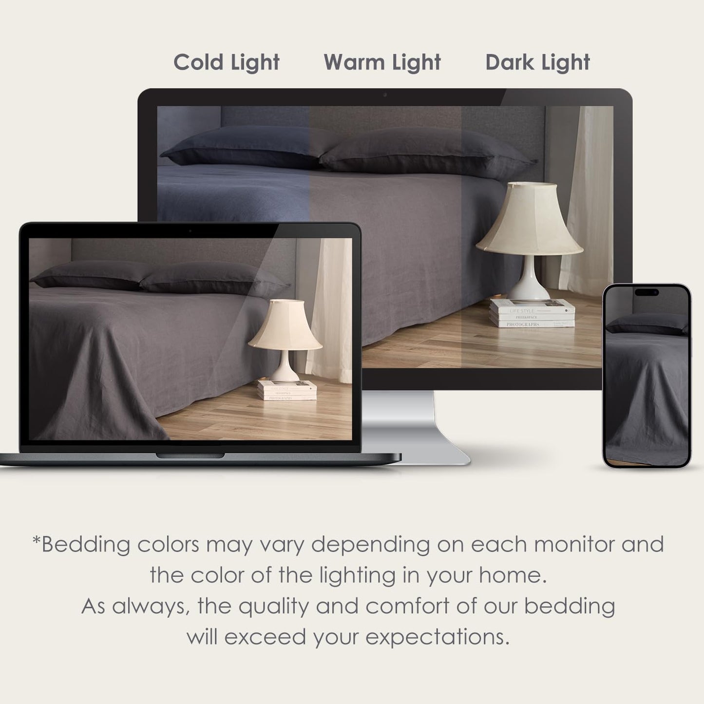 DAPU 100% Pure French Linen Sheets: Natural Normandy Flax Set