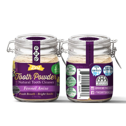 The Dirt Natural Tooth Powder | TRUE Shift Fluoride‑Free Oral Care