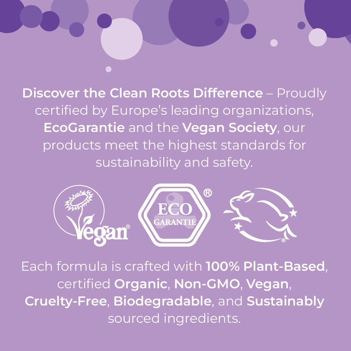 Clean Roots EcoGarantie Certified Organic Lavender Laundry Detergent
