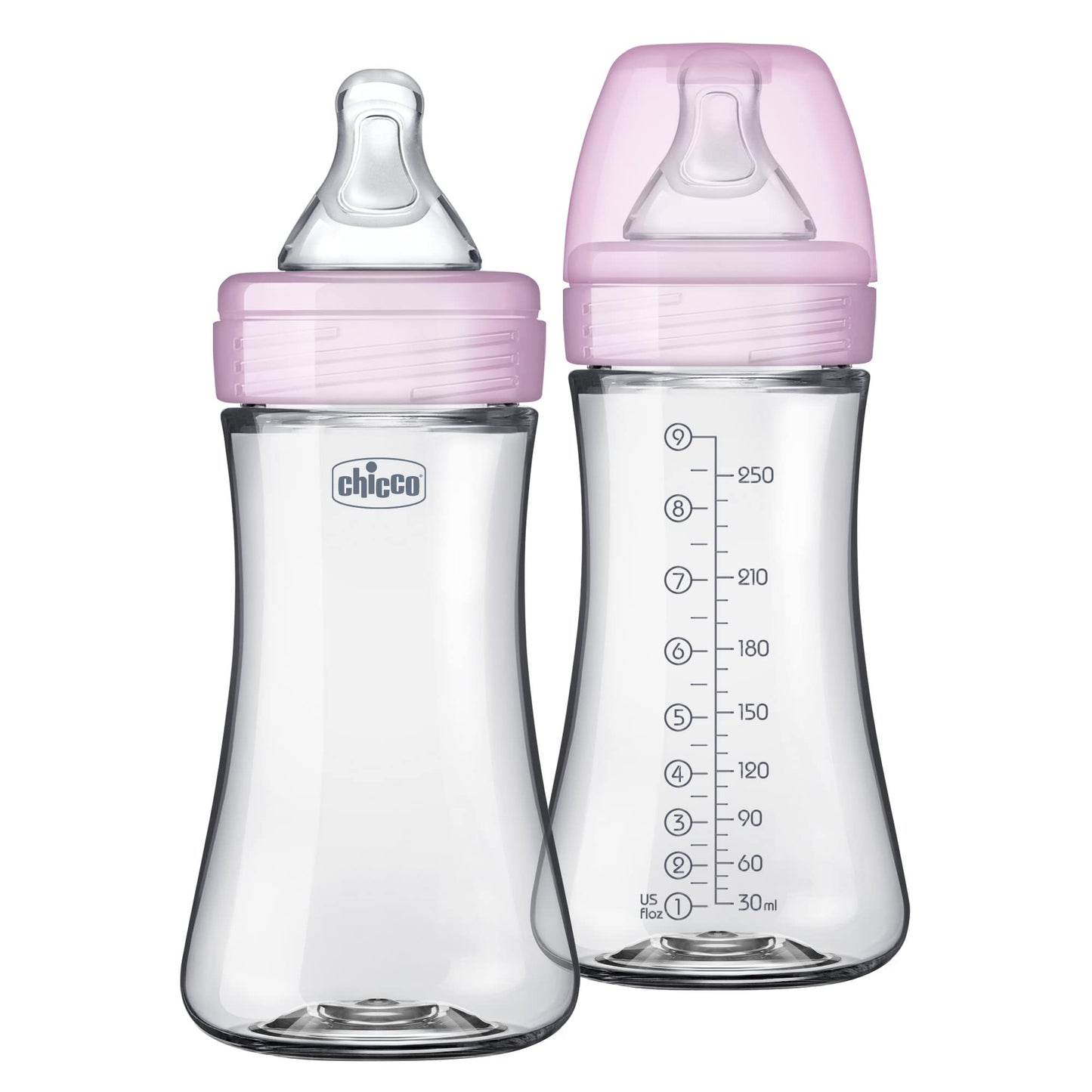 Chicco Duo 5oz Hybrid Baby Bottle with Invinci-Glass Interior (2-Pack)