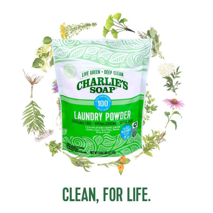 Charlie’s Soap Fragrance-Free Hypoallergenic Deep Cleaning Laundry Powder