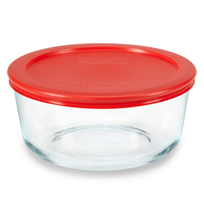 Pyrex Simply Store 4-Cup Glass Food Storage Container