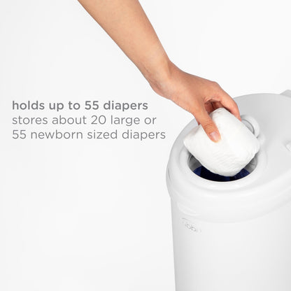 Ubbi Steel Diaper Pail: Powder-Coated Odor-Locking Bin