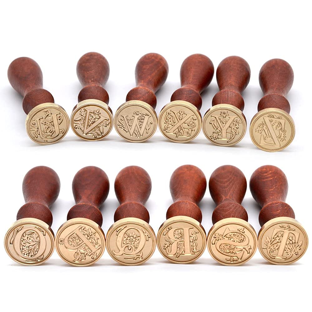 Traditional Wax Seal Stamp: Brass Head & Wooden Handle for Elegant, Zero-Waste Correspondence