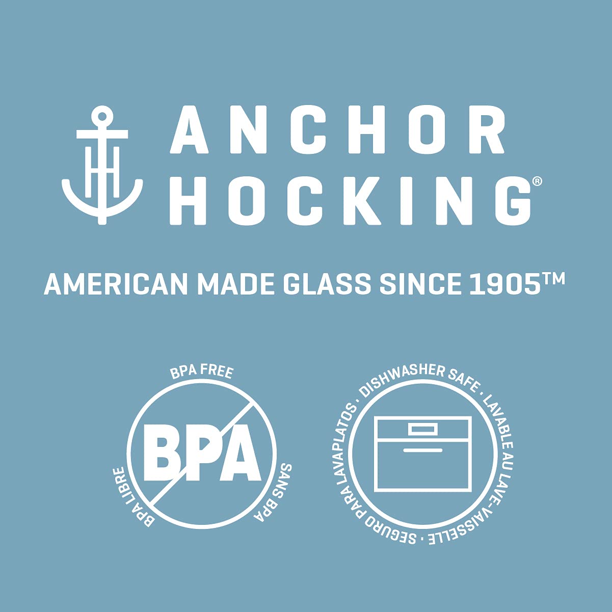 Anchor Hocking Heritage Hill 2-Gallon Glass Jar with Glass Lid