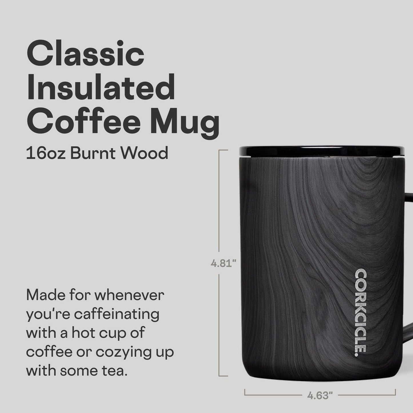 Corkcicle Classic 16 oz Triple-Insulated Stainless Steel Mug