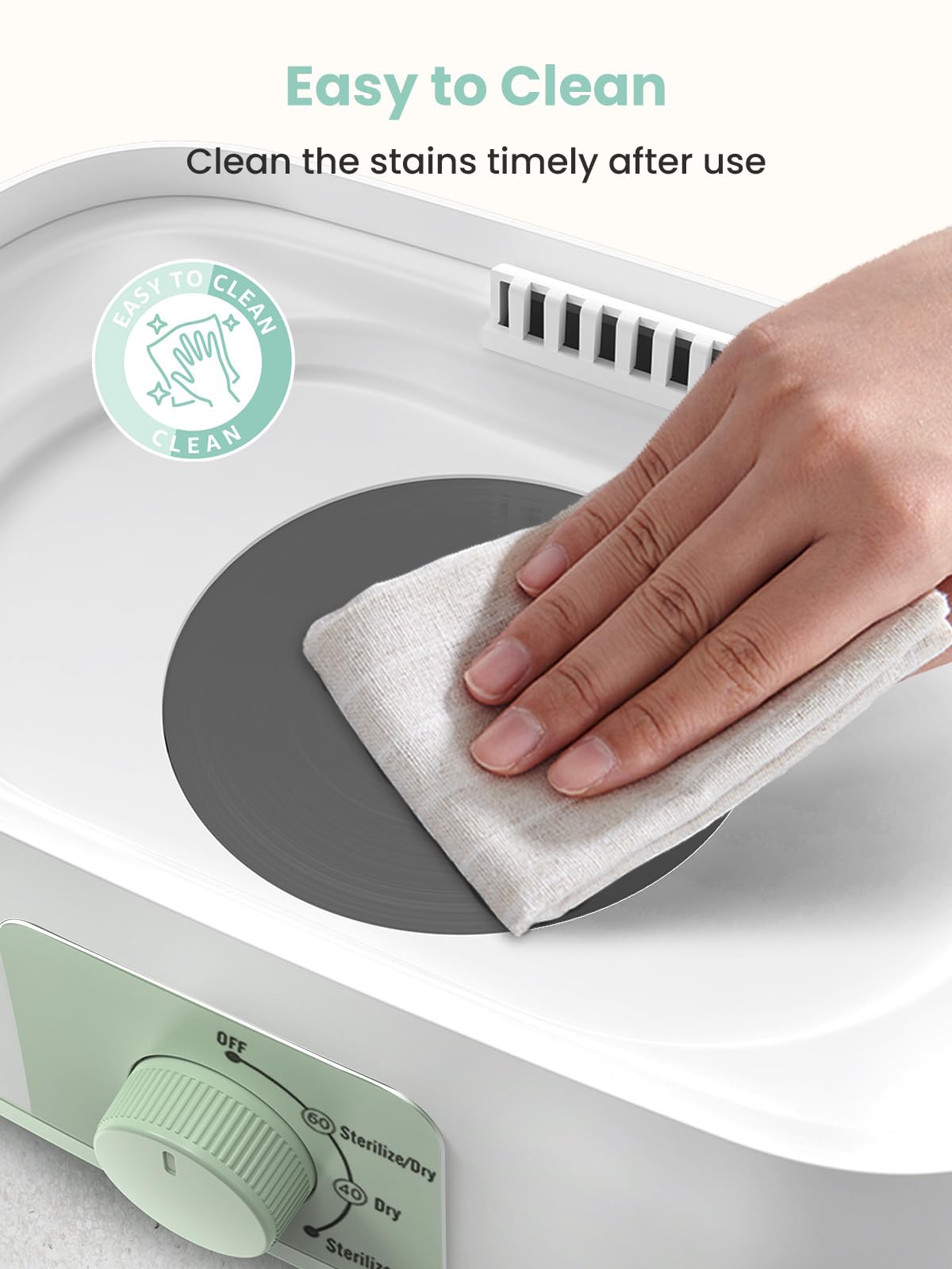 Grownsy 4-in-1 Bottle Sterilizer: Large 8-Bottle Steam Sanitizer