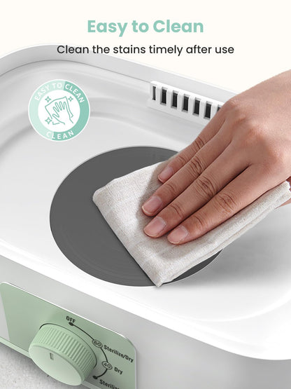 Grownsy 4-in-1 Bottle Sterilizer: Large 8-Bottle Steam Sanitizer