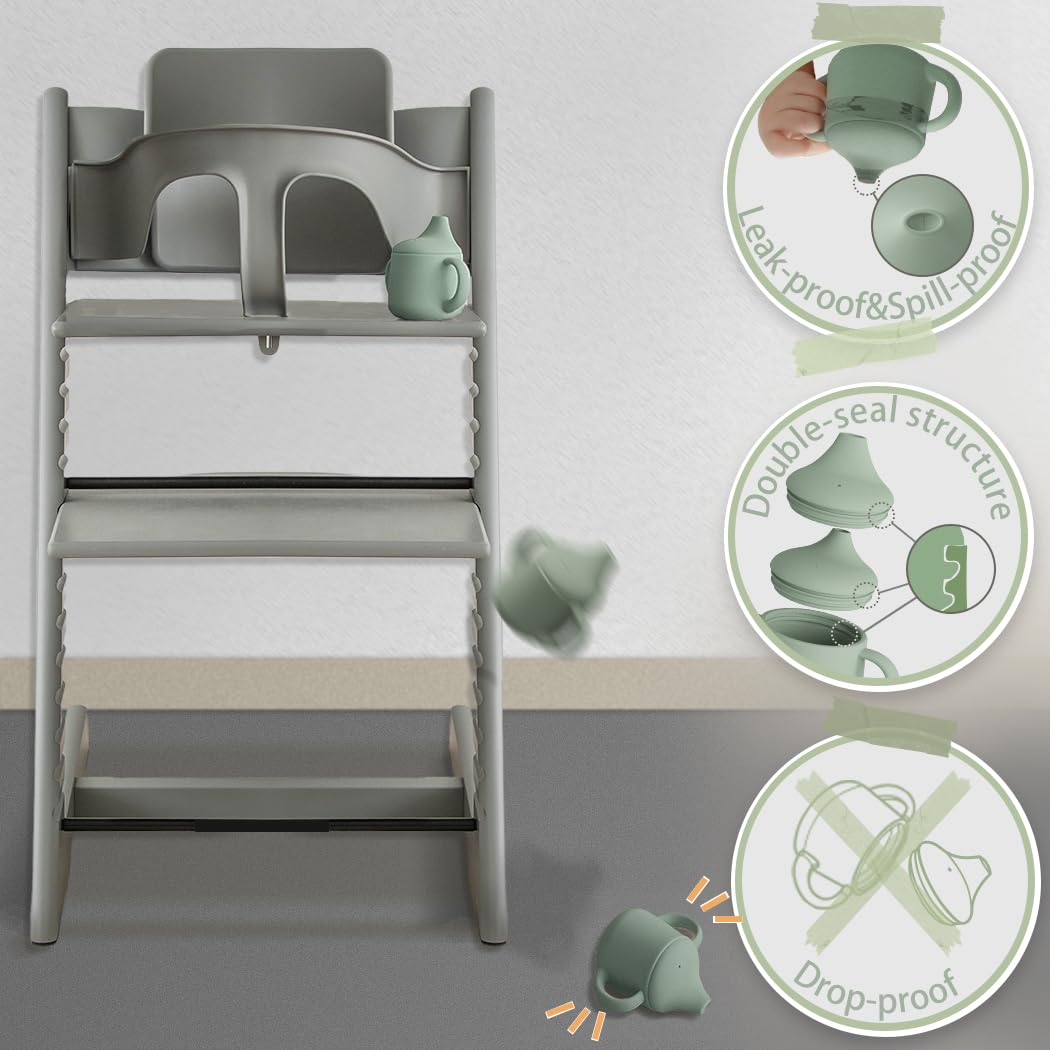 Moonkie 3-in-1 Food-Grade Silicone Training Cup (4 oz)