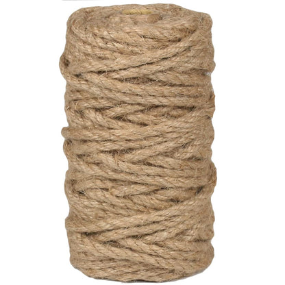 100% Natural Jute Twine: 1100 Feet of Biodegradable Cord for Zero-Waste Crafting and Gardening