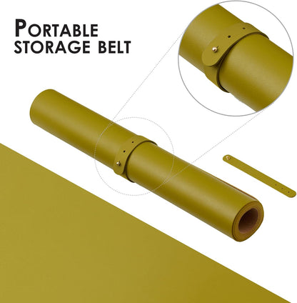Dual-Sided Sustainable Cork & Eco-PU Large Desk Mat