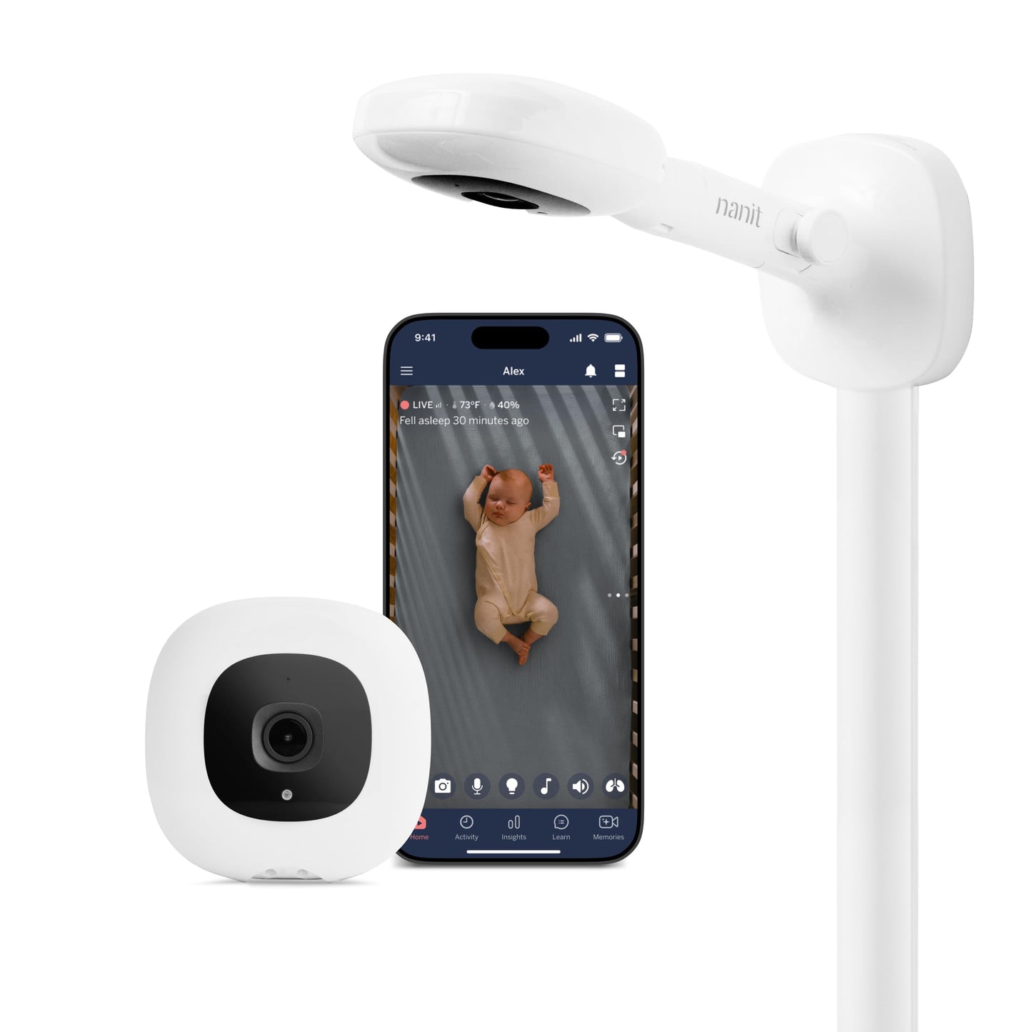 Nanit Pro Smart Baby Monitor: 1080p HD Wi-Fi Video Camera