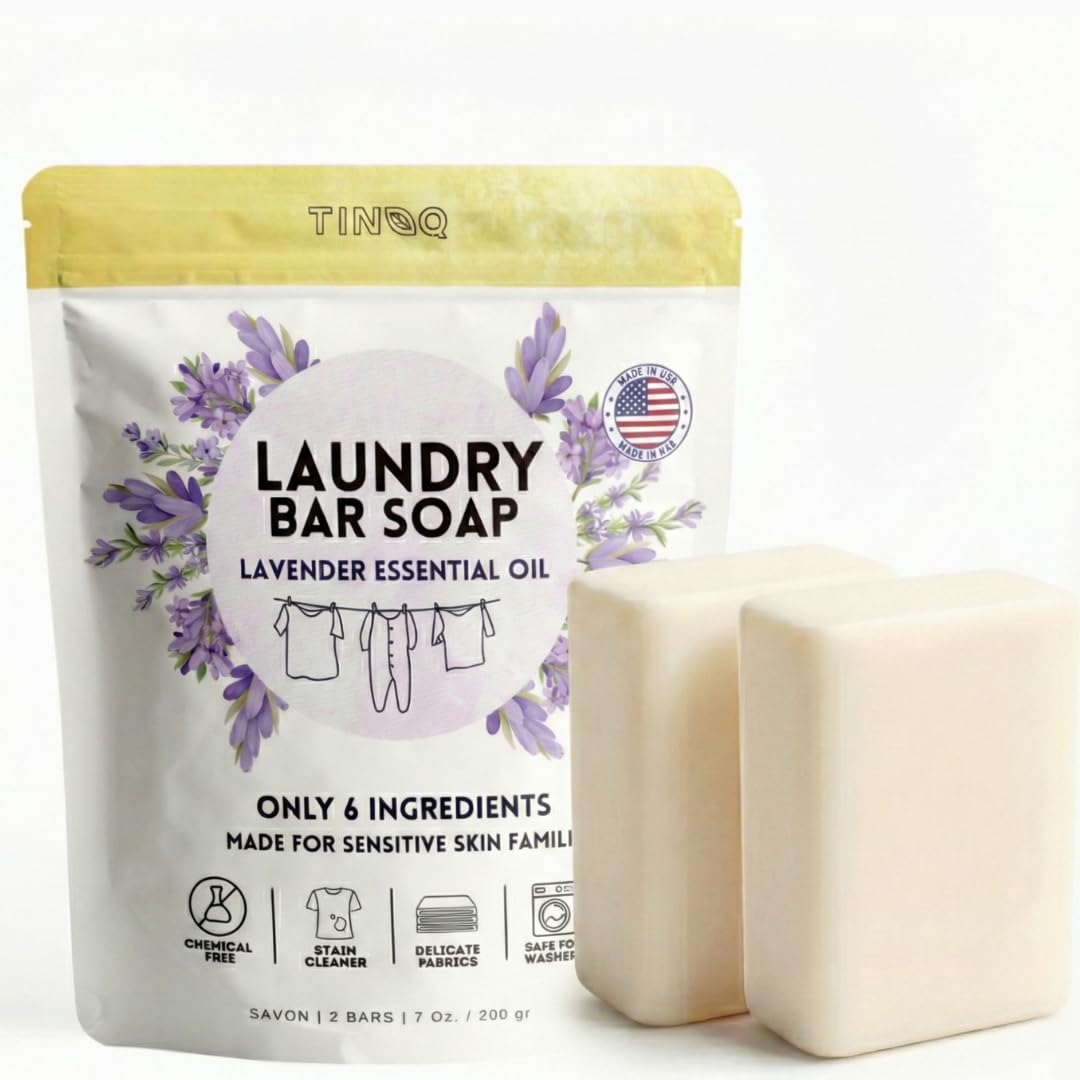 Hypoallergenic Green Tea & Coconut Plant-Based Laundry Soap Bar