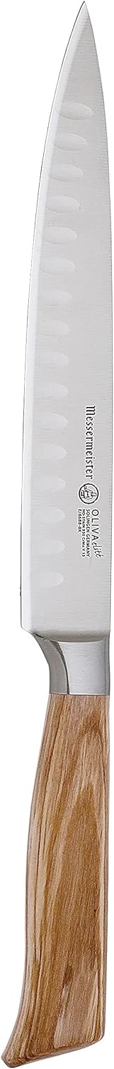 Messermeister Oliva Elite Carving Set (8″ Knife & 6″ Fork) | TRUE Shift Heirloom German Steel