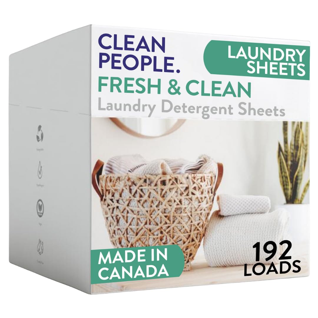 Toxin-Blocking Sleep & Laundry: Non-Toxic Clean People Ultra-Concentrated Detergent Sheets