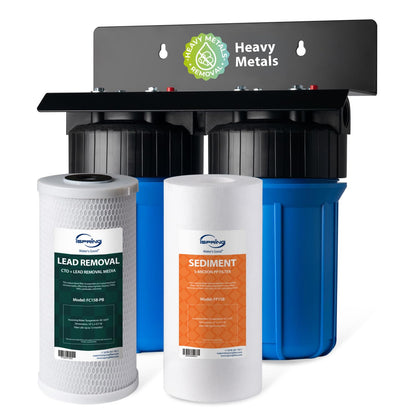 Compact Whole-House PFAS & Lead Water Filter, 2-Stage – iSpring WGB21B-PFKS