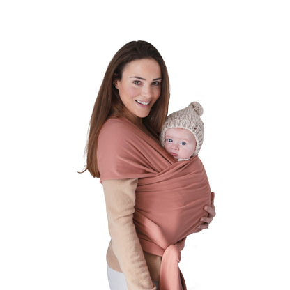 Mushie Organic Cotton Baby Wrap: Soft Roman Green Sling