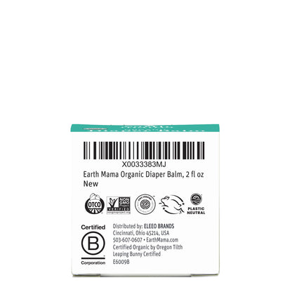 Earth Mama Organic Diaper Balm: Zinc-Free Botanical Purity