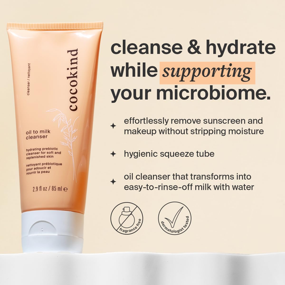 Oil-to-Milk Plant Cleanser & Makeup Remover, Vegan – Cocokind