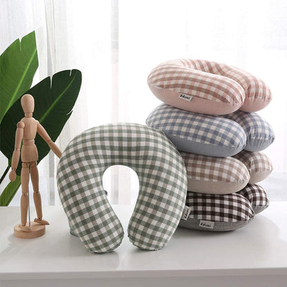 Edomi U-Shaped Adjustable Buckwheat Hull Neck & Shoulder Pillow
