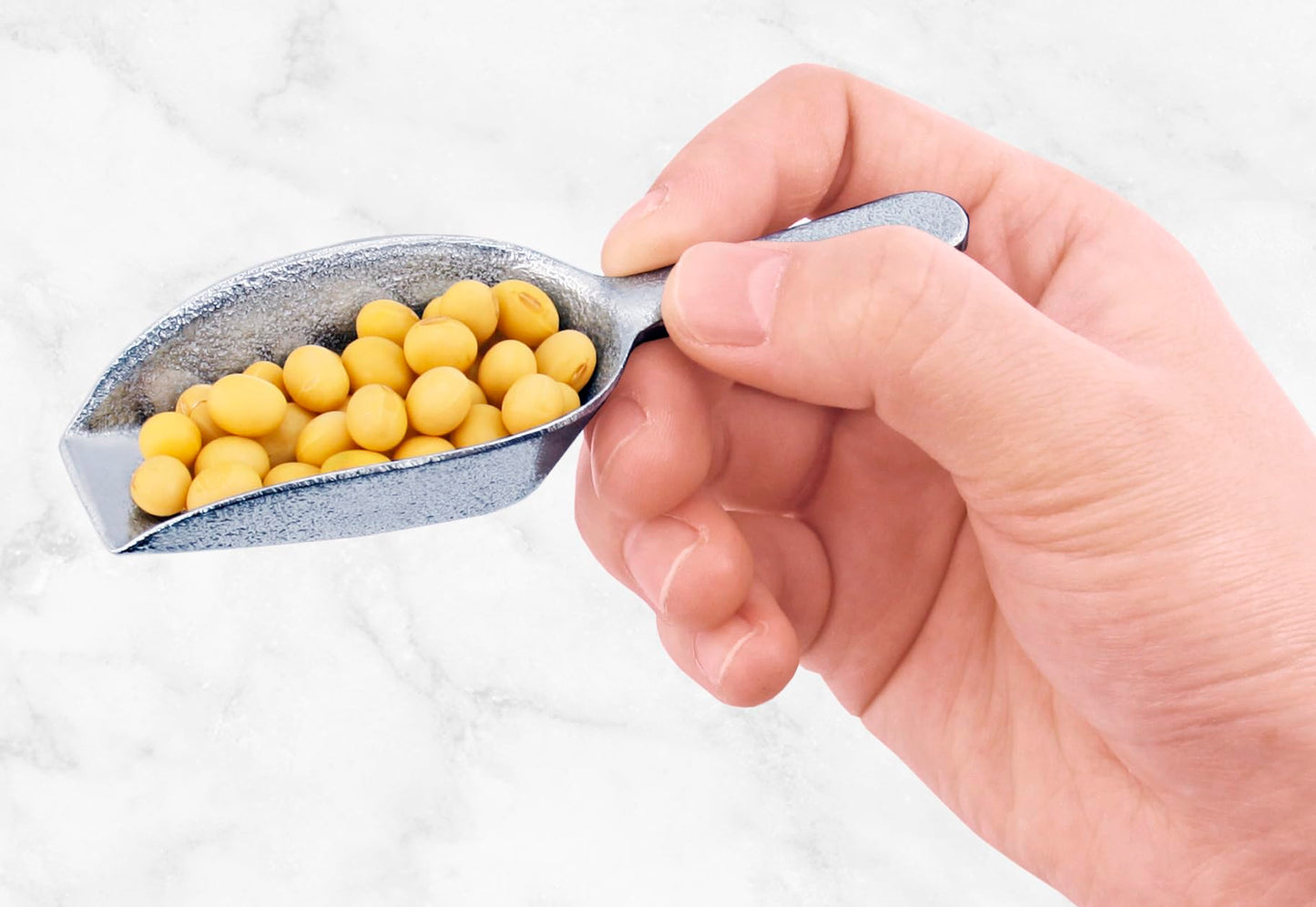 New Star Cast Aluminum Utility Scoop (2 oz) | TRUE Shift Flat-Bottom Eco Scoop