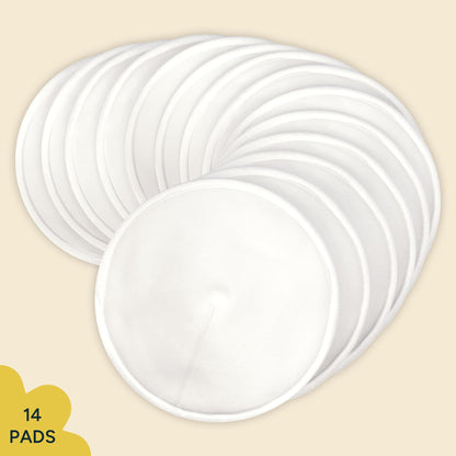 Nintara Baby 6-Pack Organic Bamboo Cotton Reusable Nursing Pads