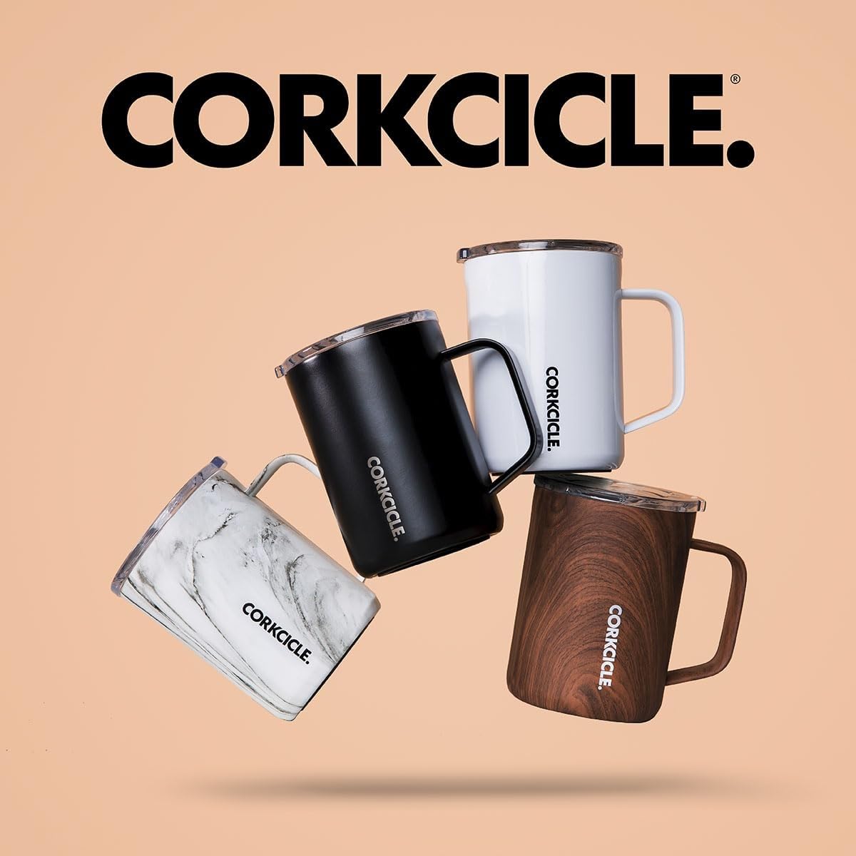 Corkcicle Classic 16 oz Triple-Insulated Stainless Steel Mug