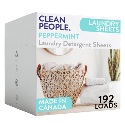 Toxin-Blocking Sleep & Laundry: Non-Toxic Clean People Ultra-Concentrated Detergent Sheets
