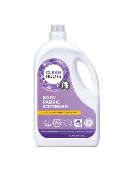 Clean Roots Baby Fabric Softener: 100% Plant-Based & EcoGarantie Certified