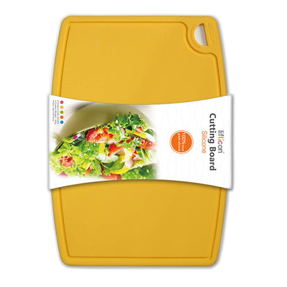Liflicon 12.6'' x 9.1'' Thick Silicone Cutting Board: Non-Toxic & Flexible.