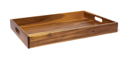 Lipper acacia wood serving tray on a white background