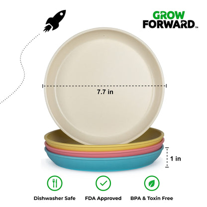Grow Forward 8-Piece Sustainably Harvested Bamboo Kids Dinnerware Set