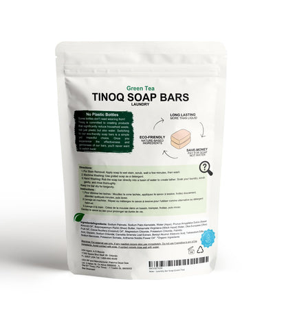 Hypoallergenic Green Tea & Coconut Plant-Based Laundry Soap Bar