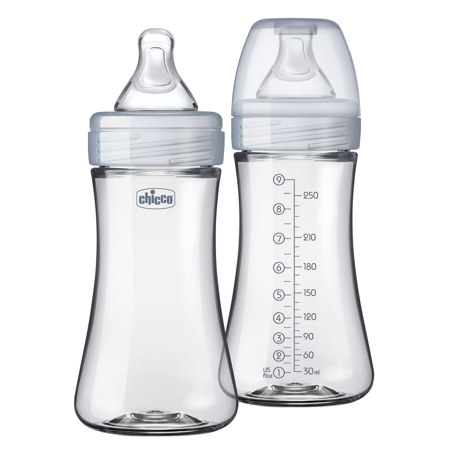 Chicco Duo 5oz Hybrid Baby Bottle with Invinci-Glass Interior (2-Pack)