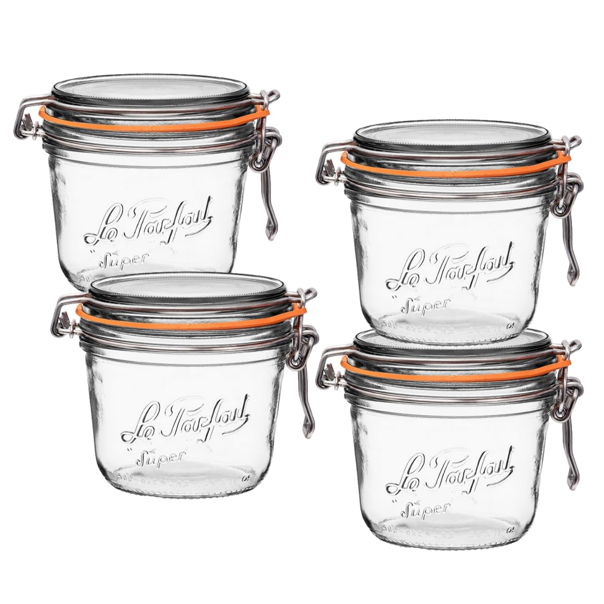 Le Parfait Super Terrine Jar - 4oz (Pack of 4) French Glass