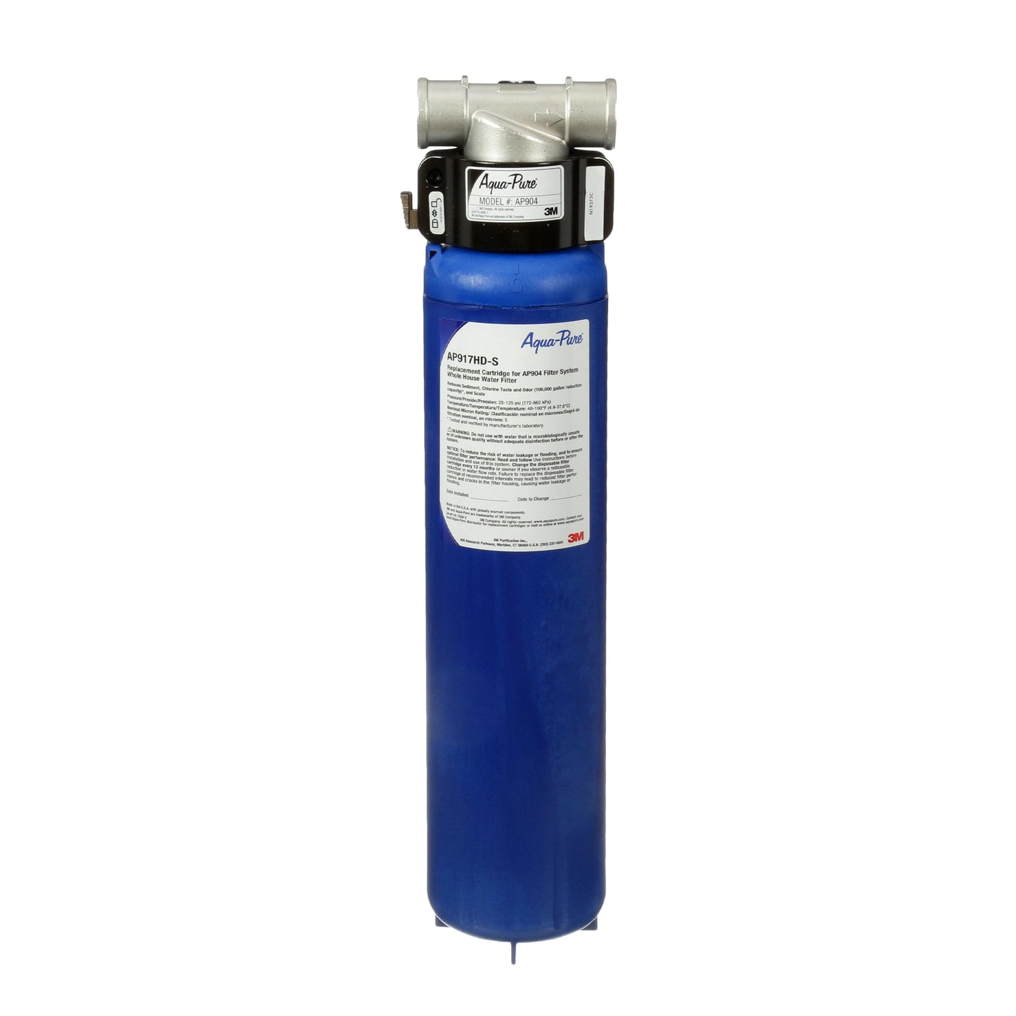3M Aqua-Pure AP904: Heavy-Duty 304 Stainless Steel Filter to Eliminate Chlorine & Scale