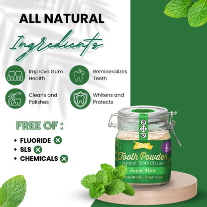 The Dirt Natural Tooth Powder | TRUE Shift Fluoride‑Free Oral Care