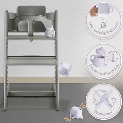 Moonkie 3-in-1 Food-Grade Silicone Training Cup (4 oz)