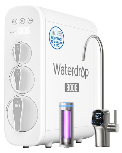 Ultimate Purity: Waterdrop G3P800 10-Stage Tankless RO to Eliminate PFAS, Lead, and Radioactive Substances