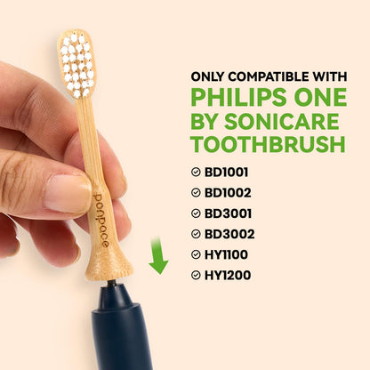 Non-Toxic Dental Care: 94% Plastic-Free Bamboo Sonicare Compatible Heads