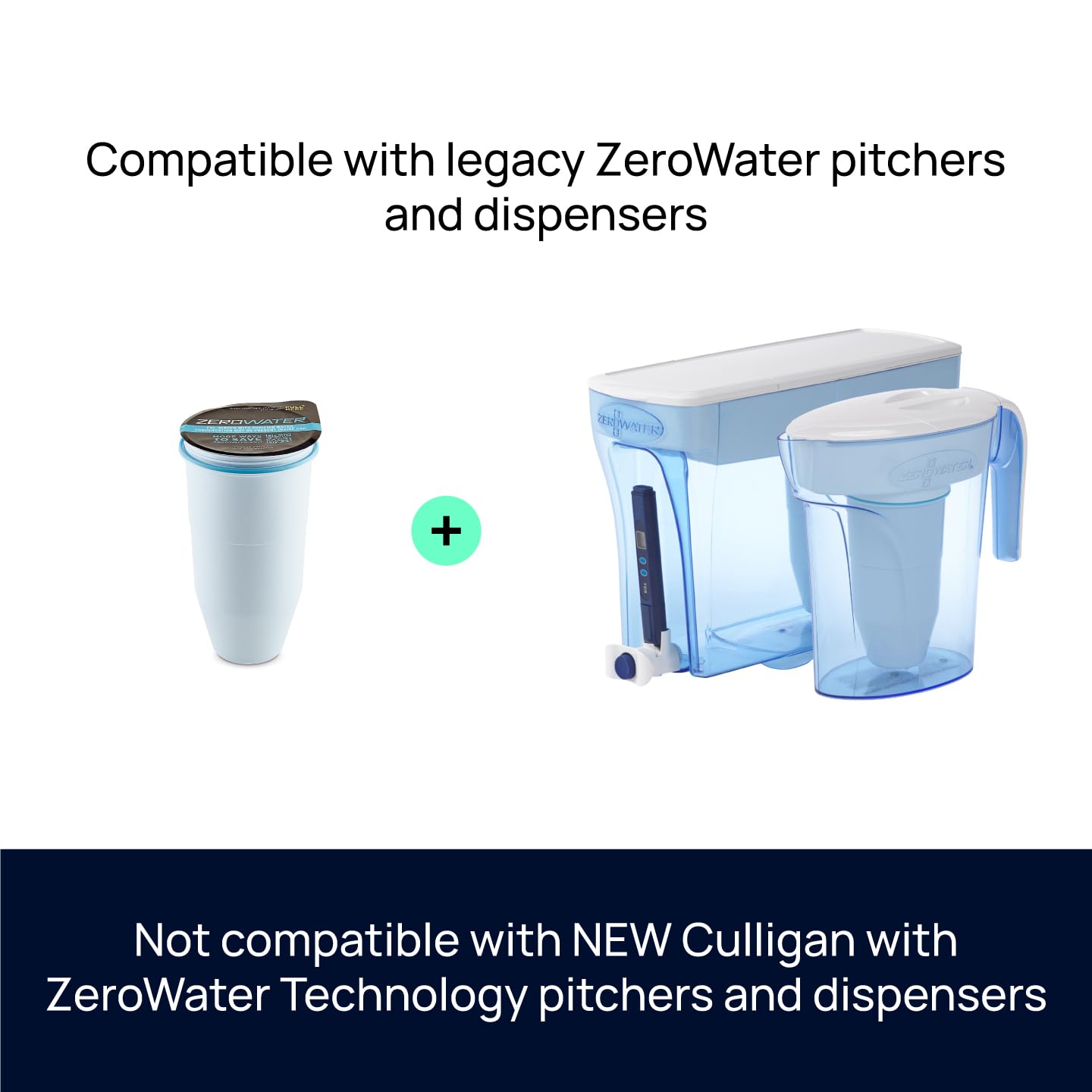 ZeroWater 7-Cup 5-Stage Pitcher: 0 TDS Filter, IAPMO Certified for PFAS and Lead