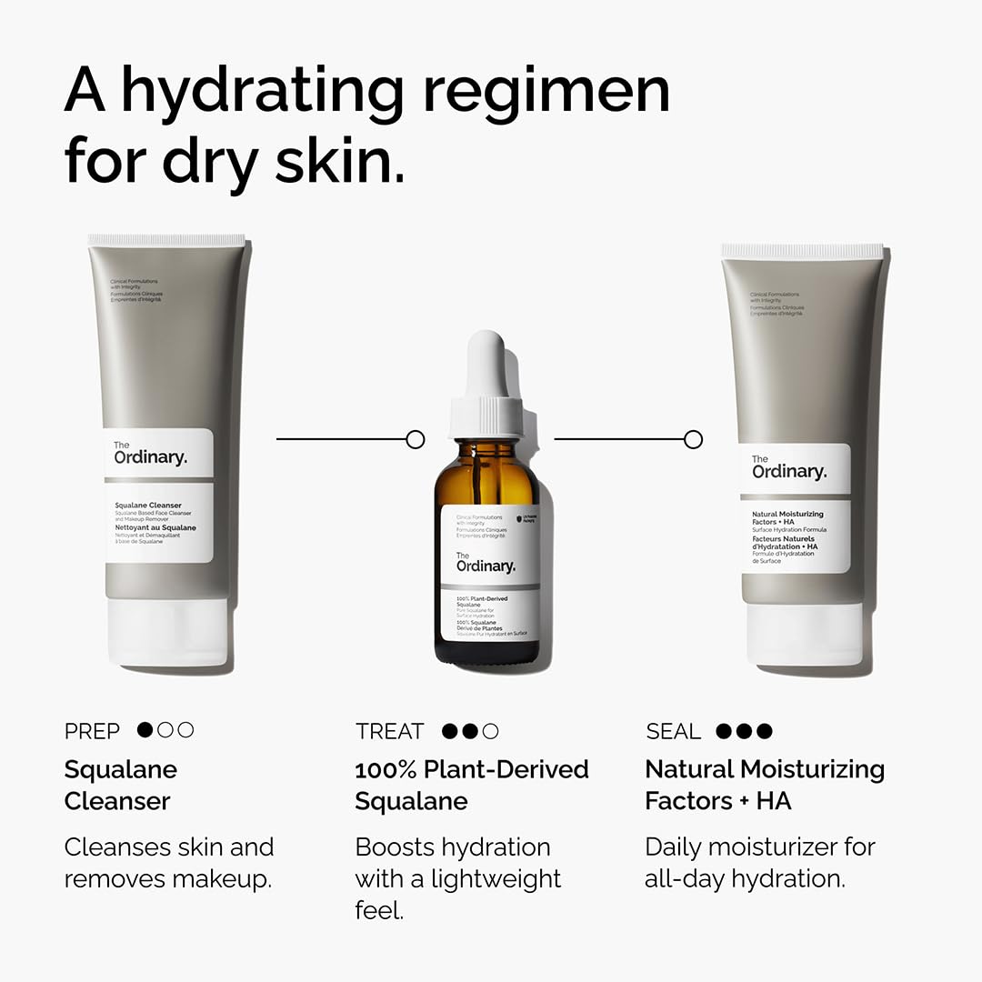 Single-Ingredient Plant-Derived Squalane Face Oil – The Ordinary