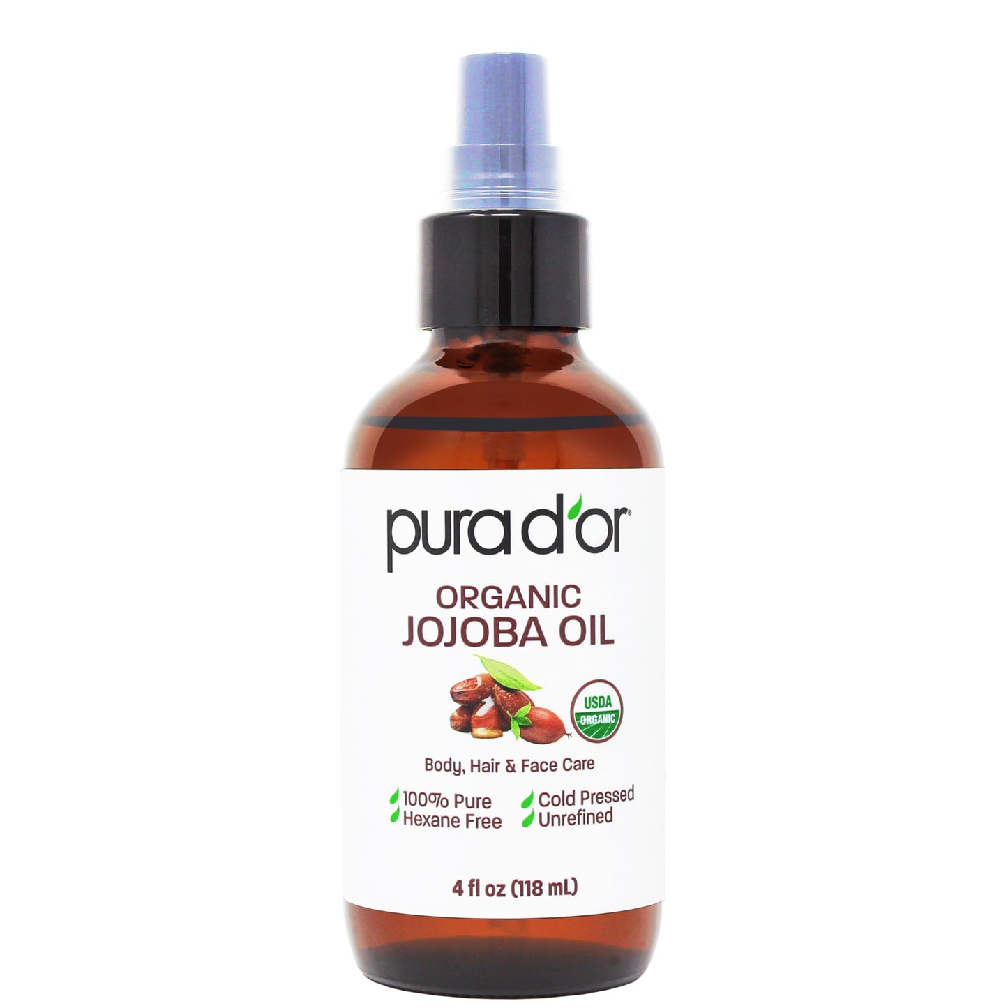 USDA Certified Organic Rosehip Seed Oil, 100% Pure Cold-Pressed – Pura D'or