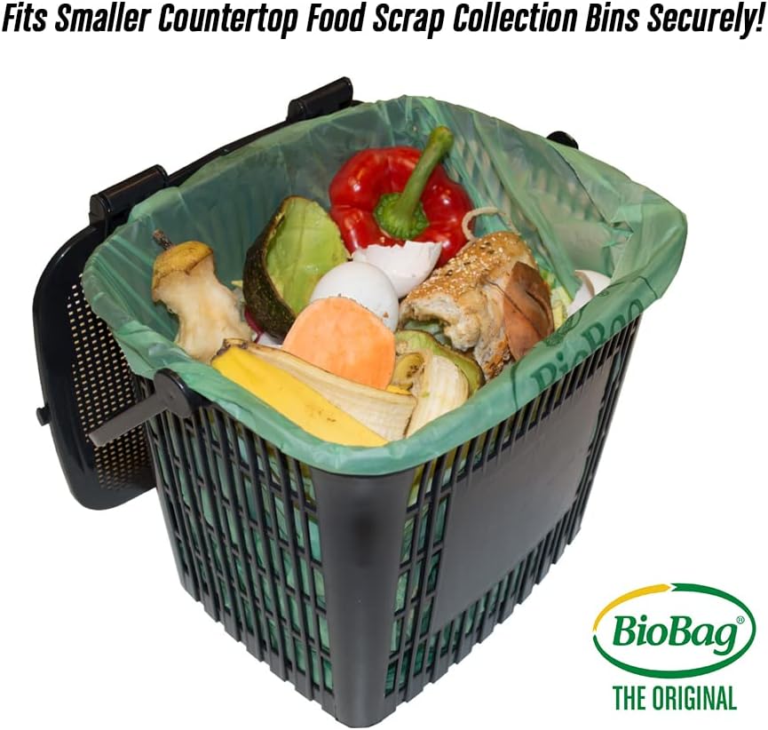 BioBag 2.6 Gallon Compostable Food Scrap Bags: BPI Certified
