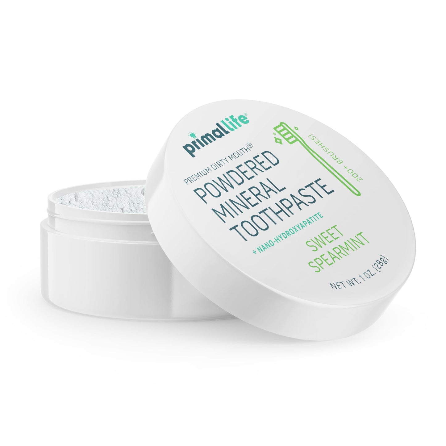 Primal Life Organics Dirty Mouth Toothpowder: Sweet Bubblegum 0.25 oz